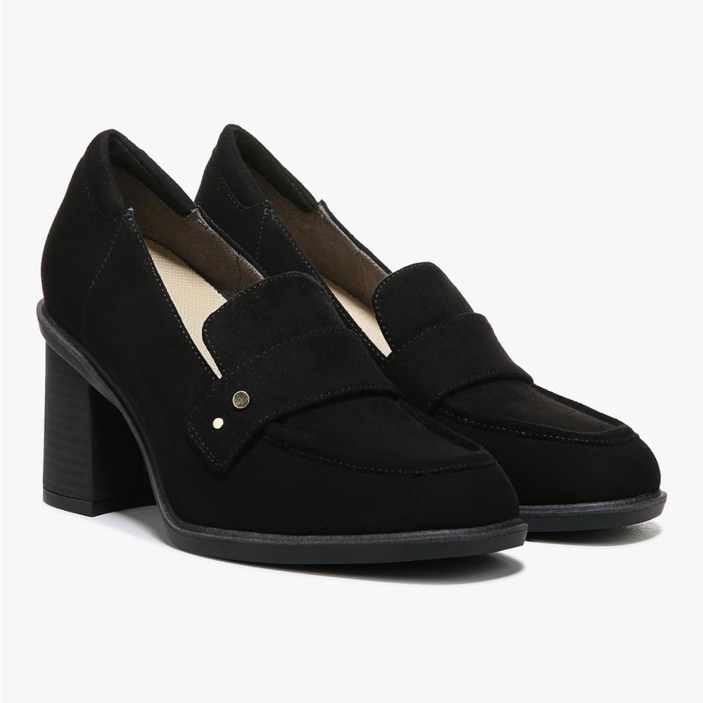 Black Dr. Scholl's Womens Rumors Loafer SZ 8